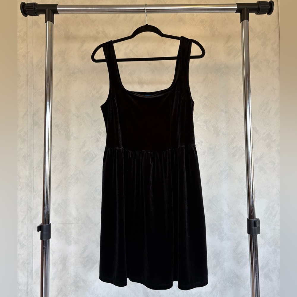 Fit & Flare Velvet Cami Mini Dress